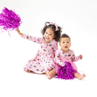 Game Day - Pink - Long Sleeve Tutu Bodysuit
