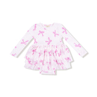 Pretty Bows - Long Sleeve Tutu Bodysuit
