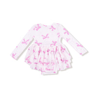Pretty Bows - Long Sleeve Tutu Bodysuit
