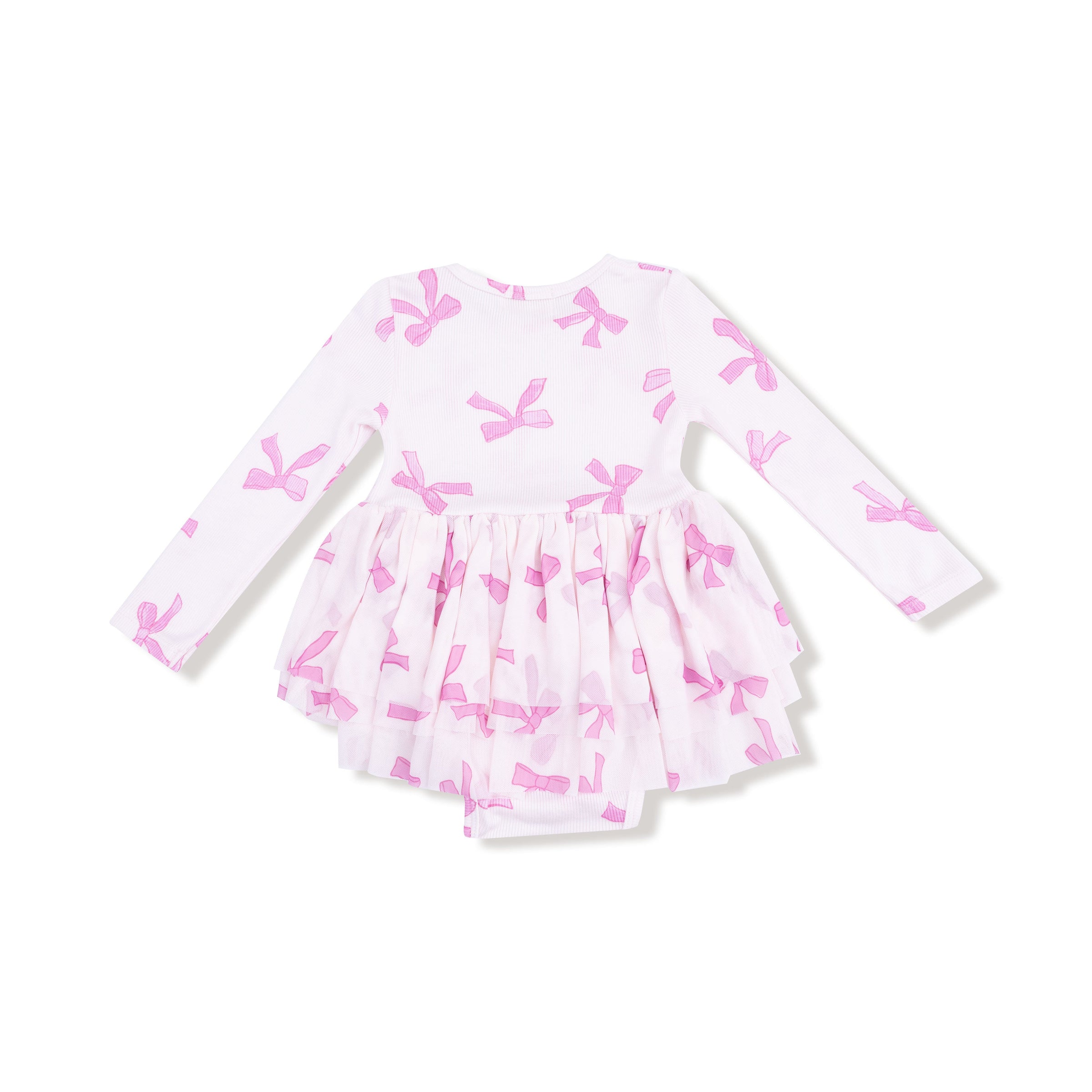 Pretty Bows - Long Sleeve Tutu Bodysuit