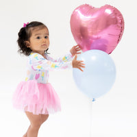 Balloon Animals - Pink - Long Sleeve Tutu Bodysuit