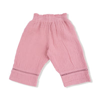 Rose Elegance - Smocked Waist Pants