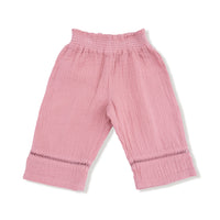 Rose Elegance - Smocked Waist Pants