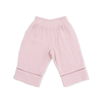 Solid Muslin Lotus - Smocked Waist Pants