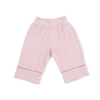 Solid Muslin Lotus - Smocked Waist Pants