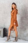 Longhorn Corduroy Mini Dress