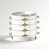 Faithful Cross Bangle-Silver, Cross Bracelet | Christian