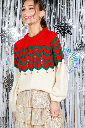 Jingle Bell Knitted Sweater