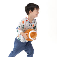 Game Day - Grey - Long Sleeve Henley