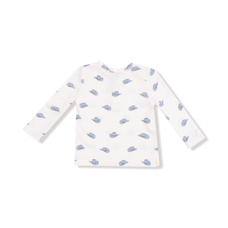 Petite Cowboy Hats - Long Sleeve Henley