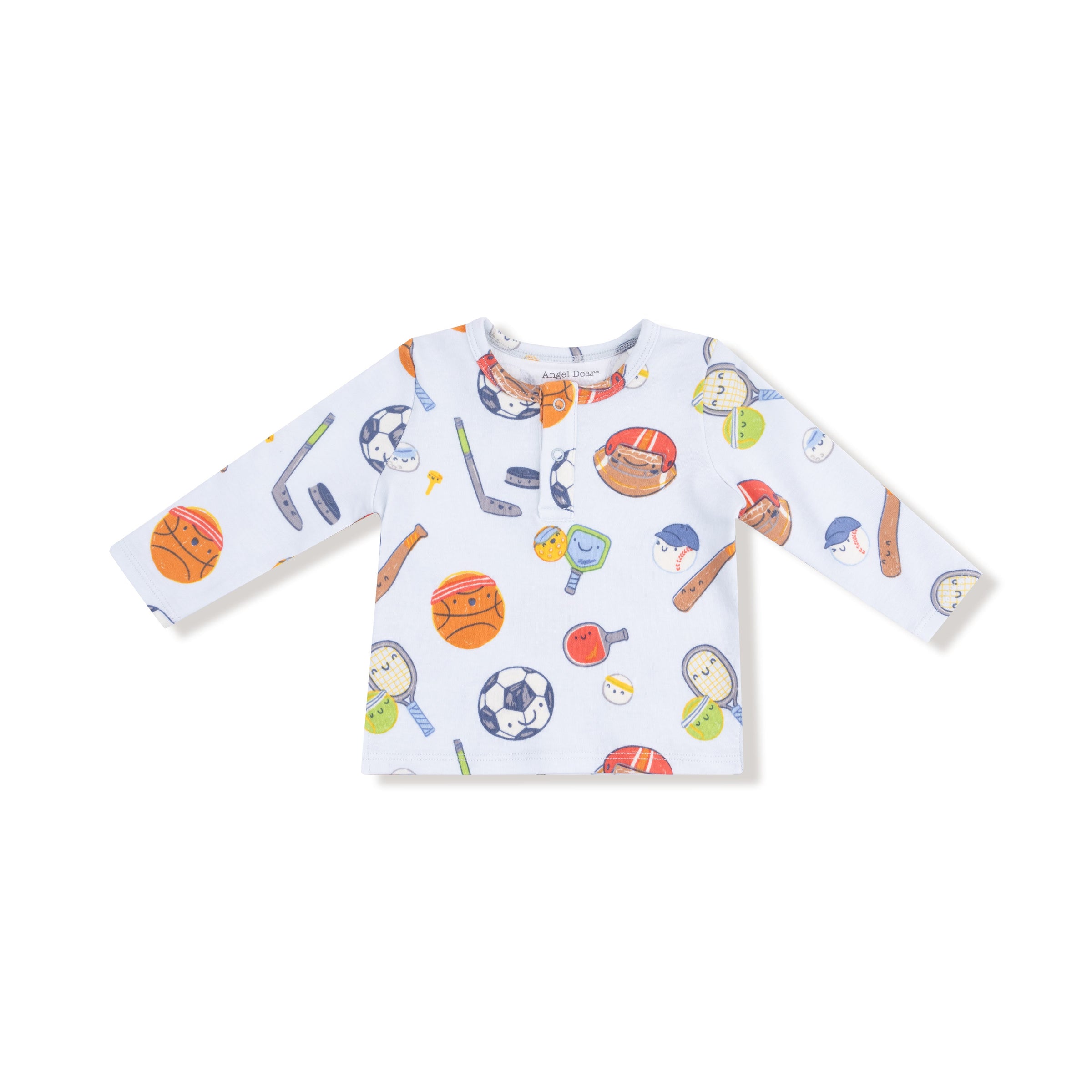 Sports Ball Friends - Long Sleeve Henley