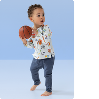 Sports Ball Friends - Long Sleeve Henley