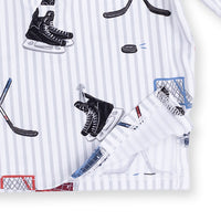 Hockey Stripe - Long Sleeve Henley
