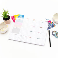 8.5x11 Weekly To Do List & Planner Pad, Pastel