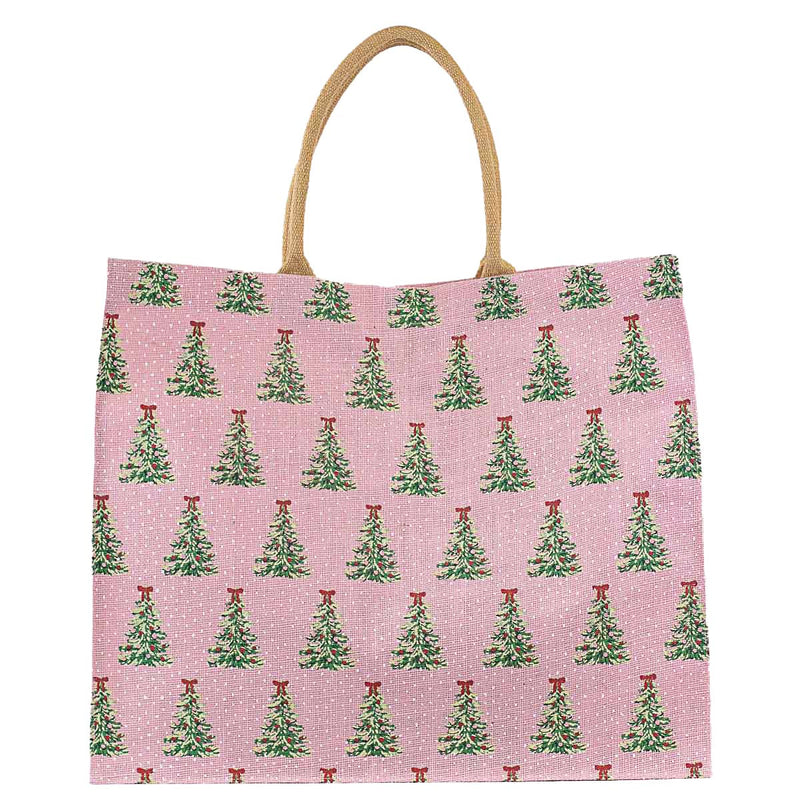 Noelle Tree Carryall Tote   Light Pink/Multi   22x19x8