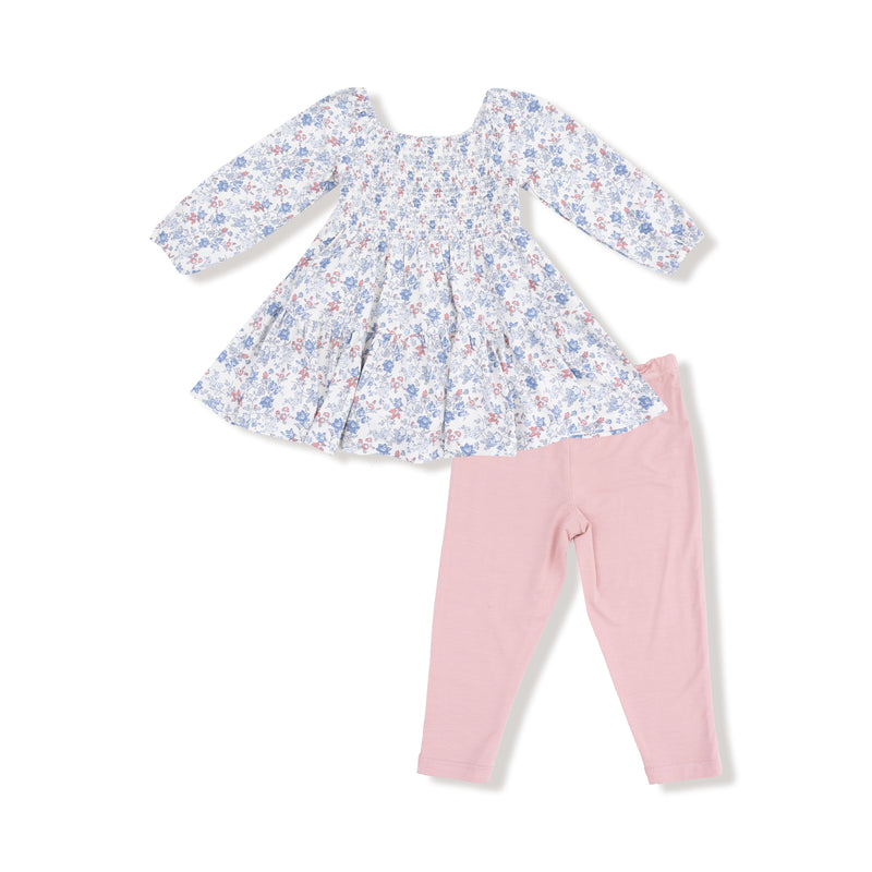 Country Girl Floral - Cap Sleeve Dress + Bamboo Legging