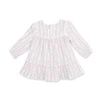 Catarina Floral - Puffed Long Sleeve Tiered Dress and Leggings