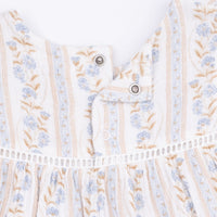 Catarina Floral - Puffed Long Sleeve Tiered Dress and Leggings