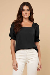 Marnie Blouse With Shoulder And Sleeve Smocking Detail