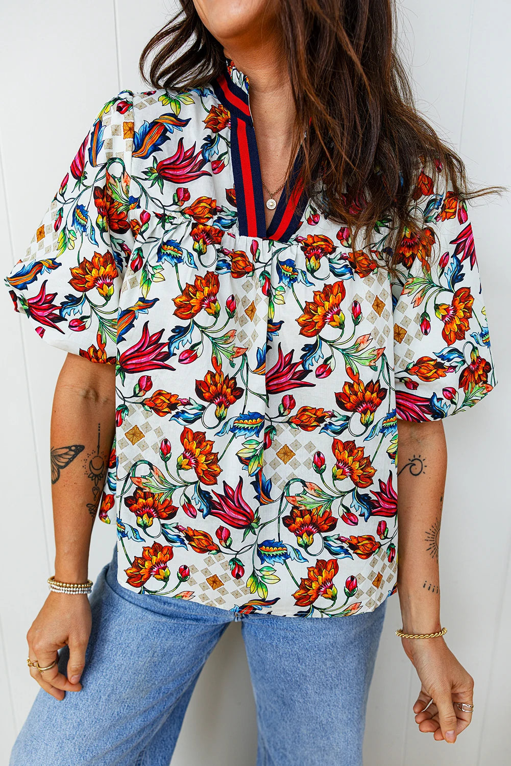 Beatrice - Multicolour Floral Blouse