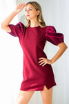 Poplin Puff Sleeve Dress