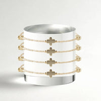 Faithful Cross Bangle-Latte, Cross Bracelet | Christian