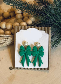Christmas Bow Earrings