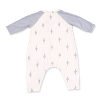 Lightning Bolt Viscose - Long Sleeve Raglan Henley Romper