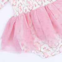 Cameo Ballet Shoes - Long Sleeve Smocked Bubble with Tutu