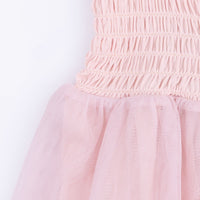 Solid Lotus - Long Sleeve Smocked Bubble with Tutu & Knotted Headband Set