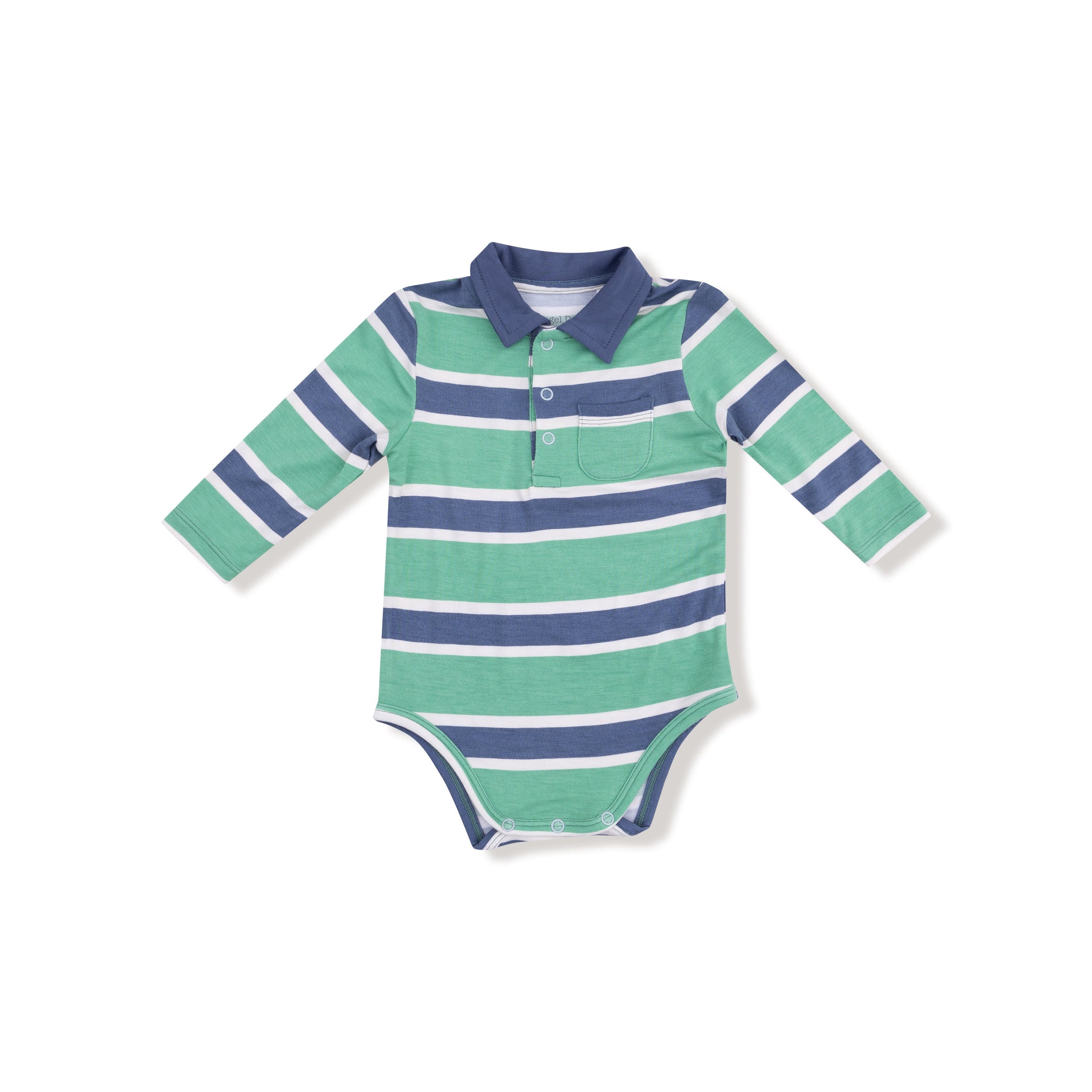Rugby Stripe - Long Sleeve Polo Bodysuit