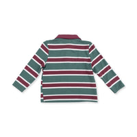 Rugby Stripe Green - Long Sleeve Polo and Jogger