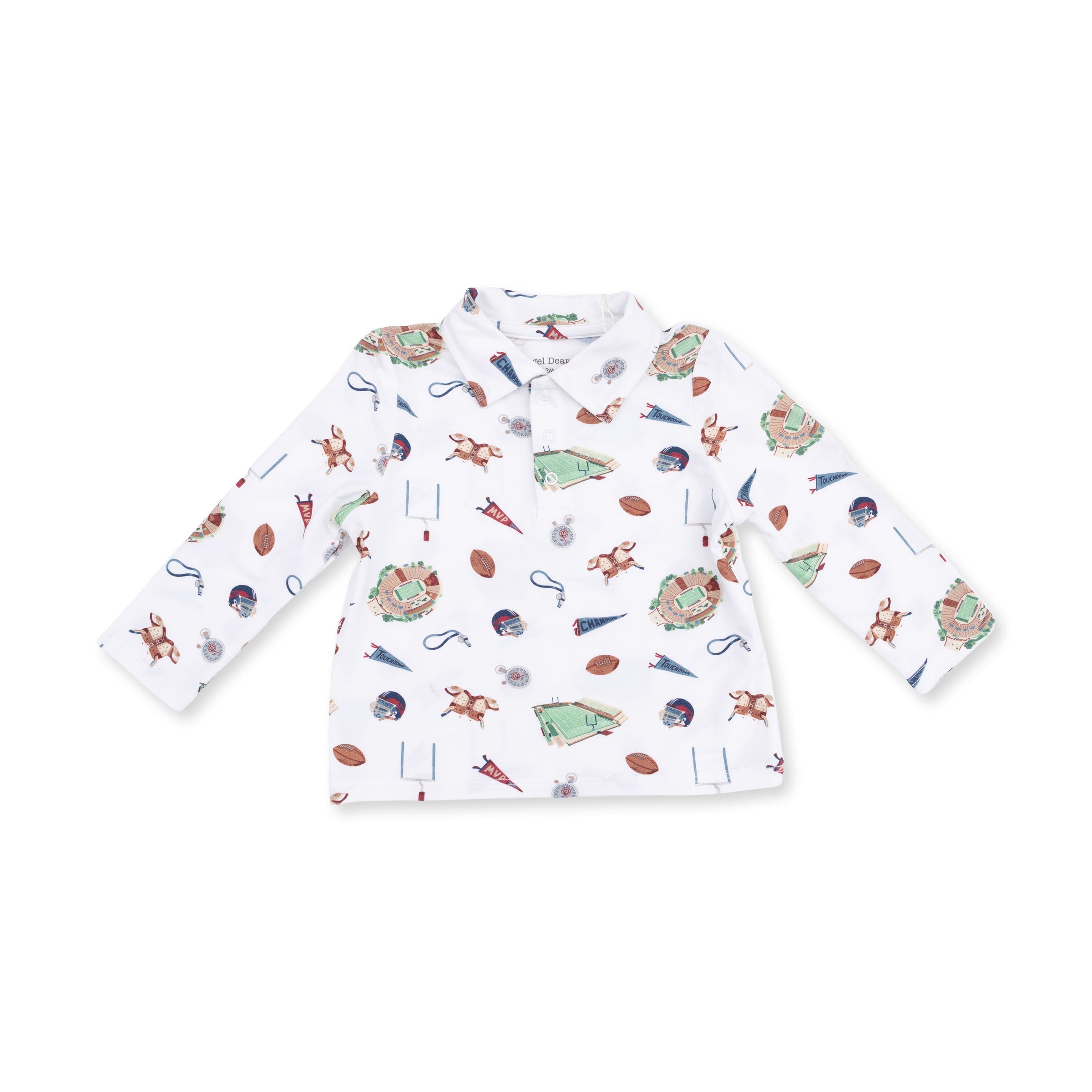 Vintage Football - Polo Long Sleeve Shirt