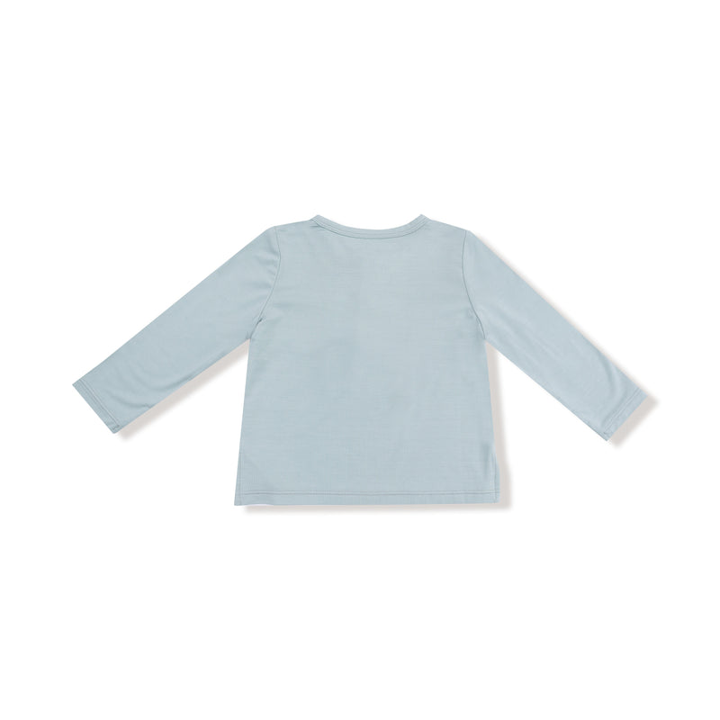 Jadeite - Long Sleeve Henley with Pocket