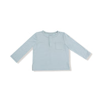 Jadeite - Long Sleeve Henley with Pocket