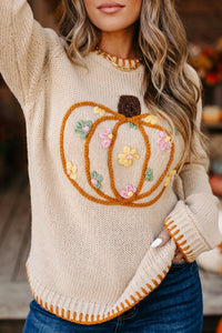 Sonya - Parchment Pumpkin Sweater