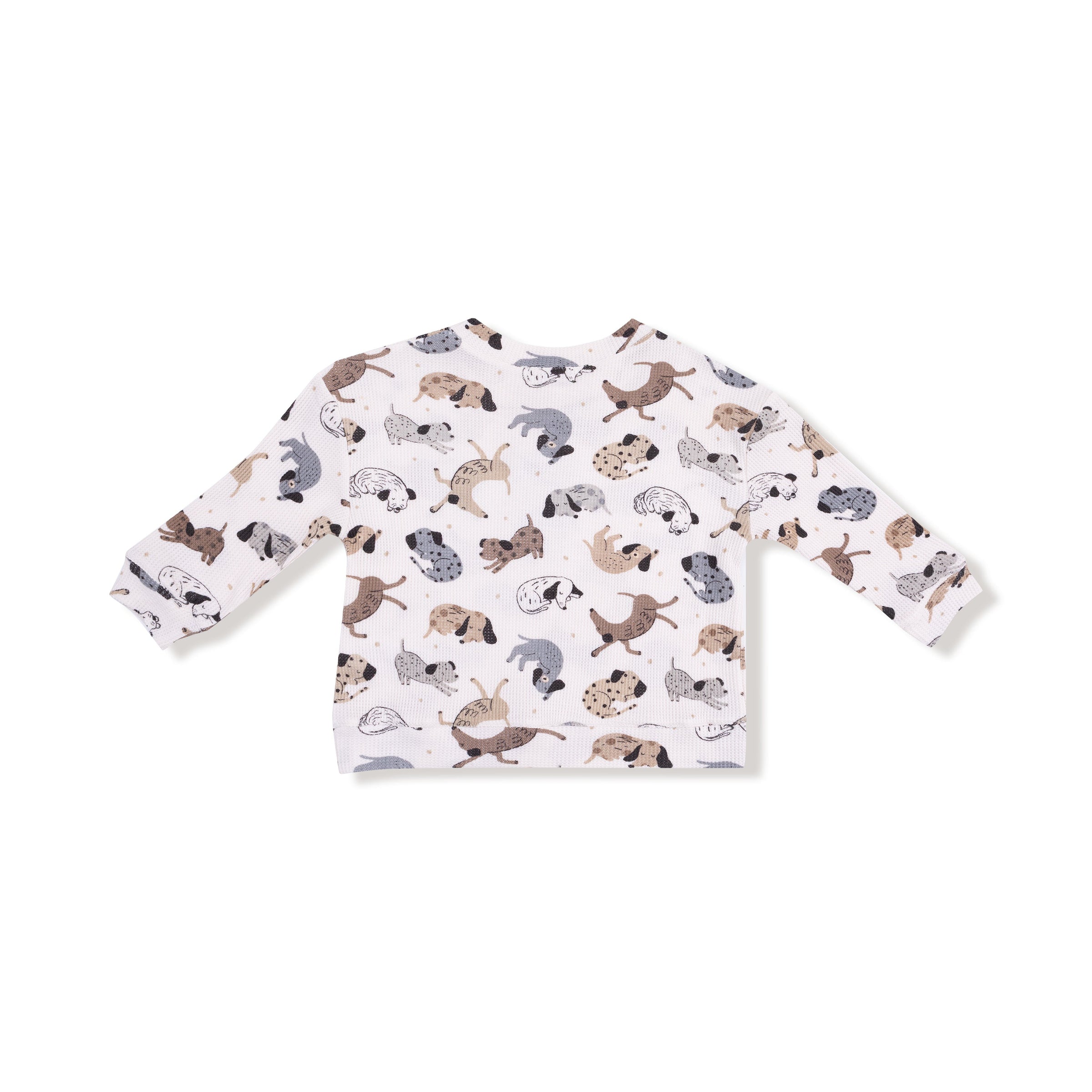 Cozy Pups - Drop Sleeve Waffle Top with Waffle Jogger