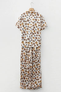 Kimberly - Leopard Pumpkin Halloween Pajama Set
