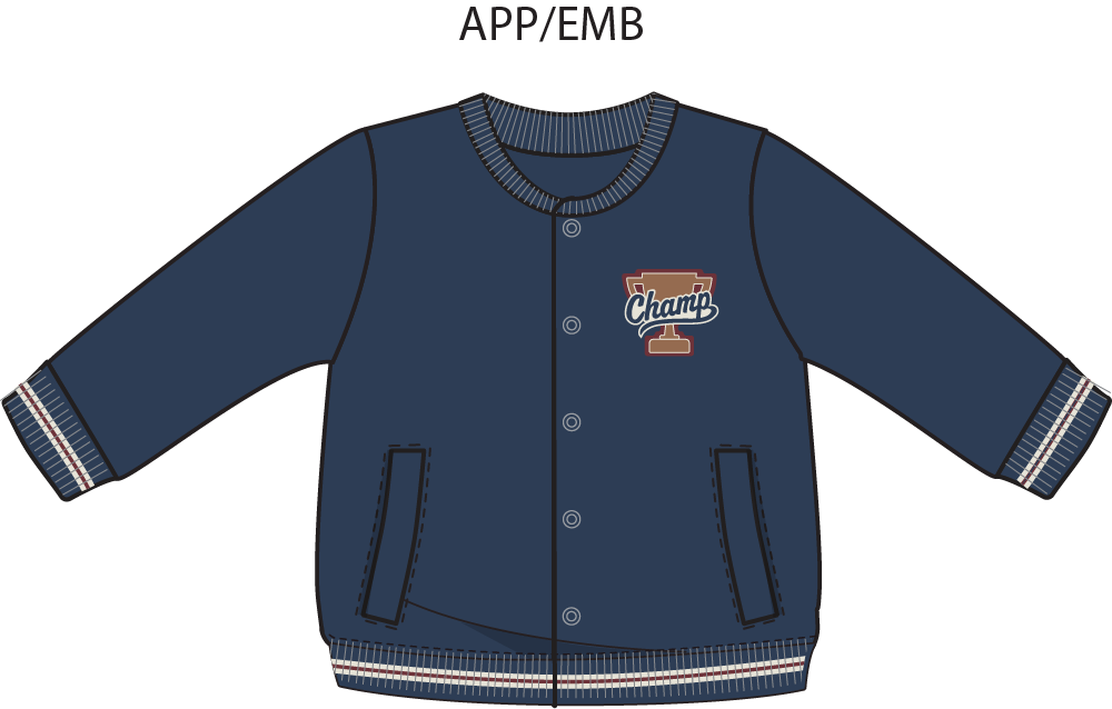 Varsity French Terry - Letterman Jacket