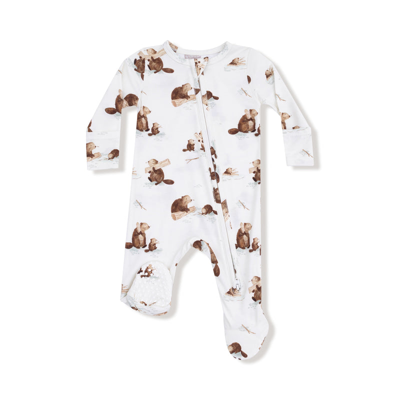 Baby Beavers - 2 Way Zipper Footie