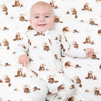Baby Beavers - 2 Way Zipper Footie
