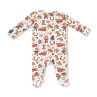 Cowboy Christmas - 2 Way Zipper Footie