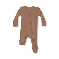 Cinnamon Swirl - 2 Way Zipper Footie