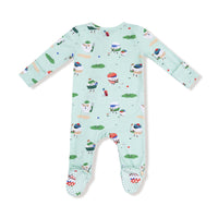 Golf Pros - Green - 2 Way Zipper Footie