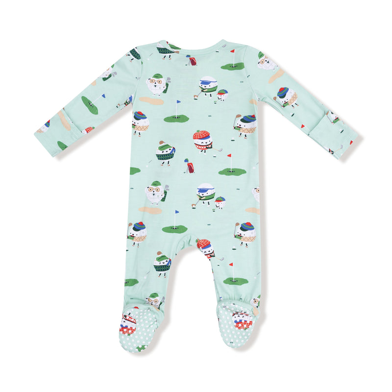 Golf Pros - Green - 2 Way Zipper Footie