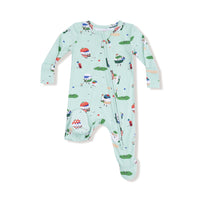 Golf Pros - Green - 2 Way Zipper Footie