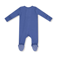 Gray Blue - 2 Way Zipper Footie