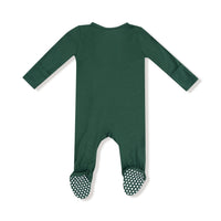 Hunter Green - 2 Way Zipper Footie