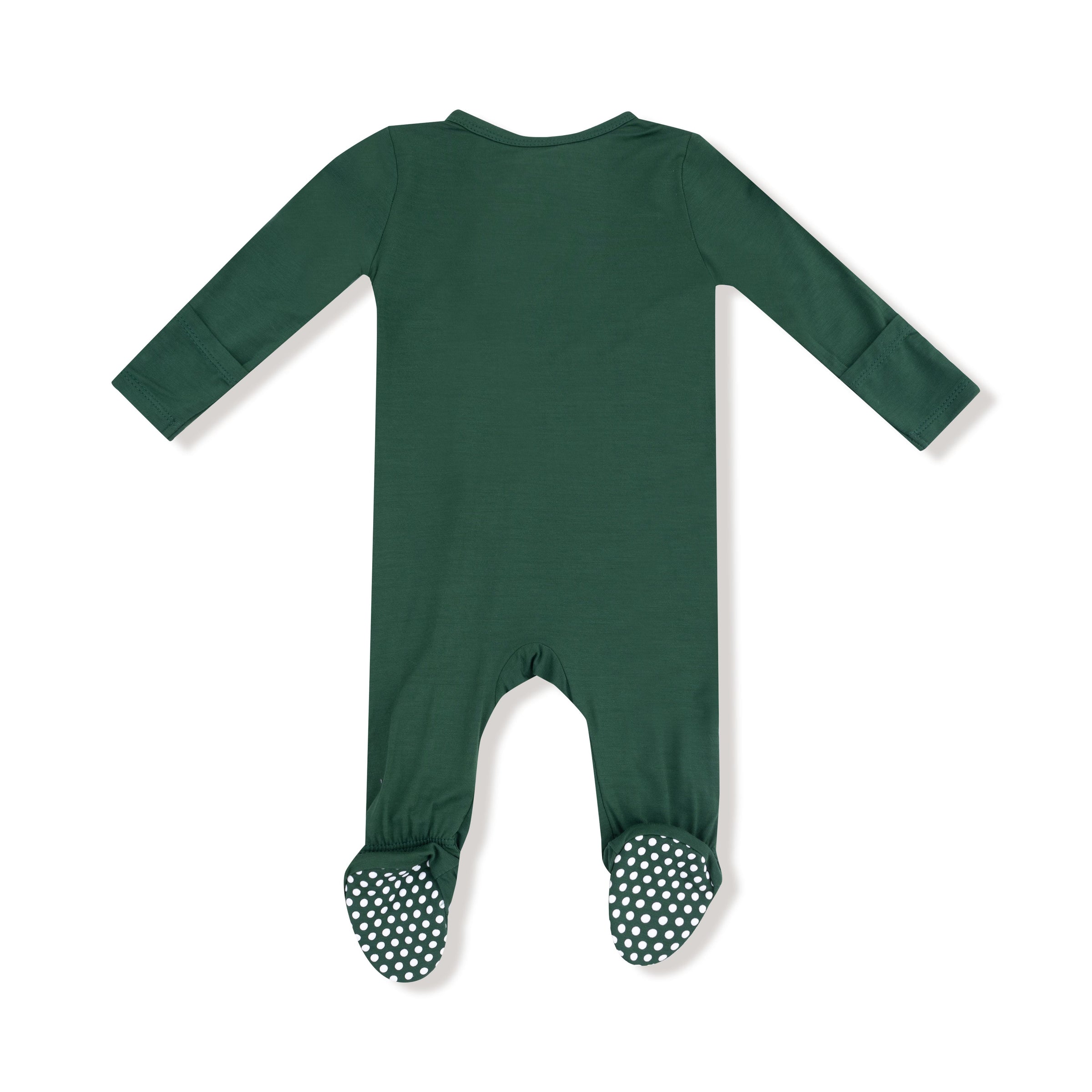 Hunter Green - 2 Way Zipper Footie
