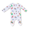 Holiday Penguins - 2 Way Zipper Footie